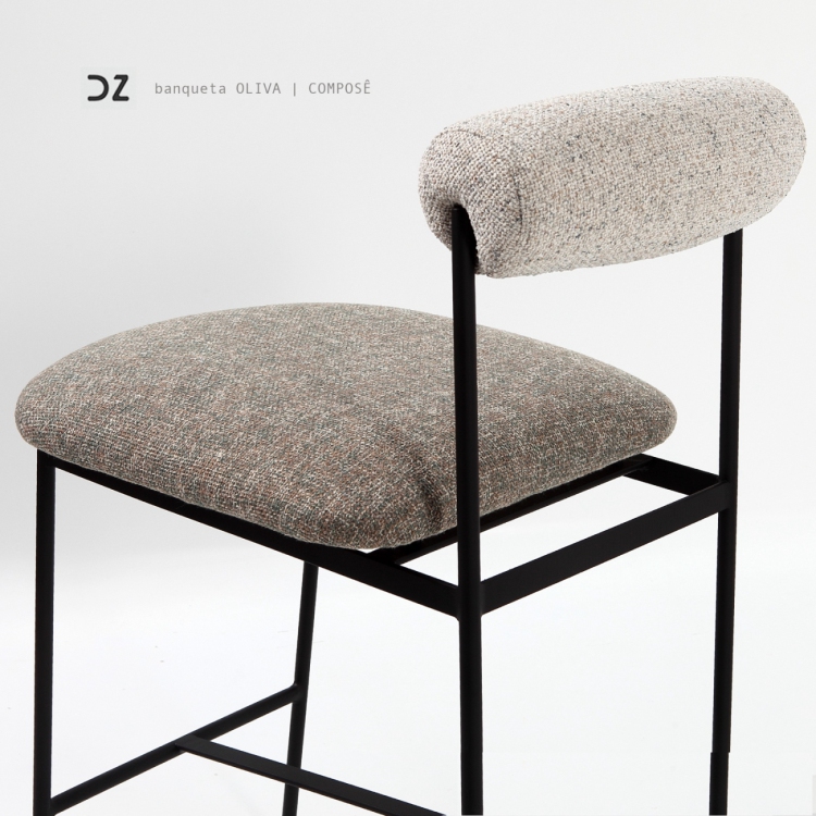 Banqueta Oliva 75cm Composê