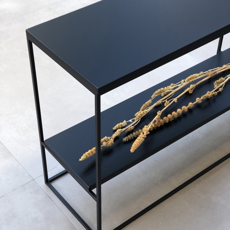 Aparador Limoeiro Preto ou Branco em Tampo Laca Grafite